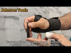 タイルの欠けをSTOP！完璧な穴を開ける秘訣（乾式ダイヤモンドドリルビットキット）