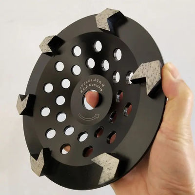 180mmは7インチのダイヤモンドのコップの具体的な粉砕車輪V歯を形づける