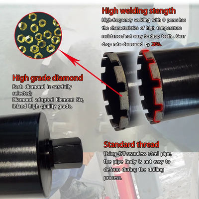 高性能の石工コア・ビット8207501000のダイヤモンドの先端の穴あけ工具150mm
