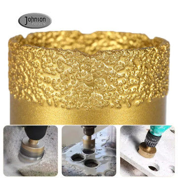 ワックスによって満たされる乾燥した磁器のダイヤモンドの穿孔機ビット20-68mm外の直径