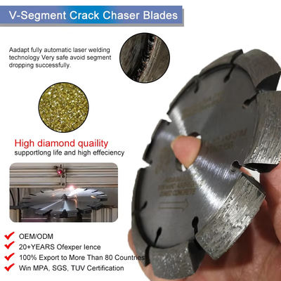 コンクリート/煉瓦ブロック/石工/石のための115mmのダイヤモンドのタック ポイント刃
