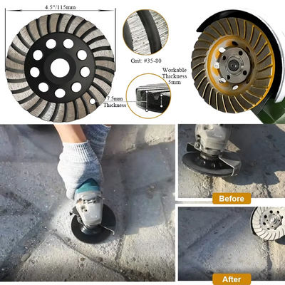 ターボ具体的な粉砕車輪の石/懸命に花こう岩/懸命に煉瓦ダイヤモンドの粉砕用具