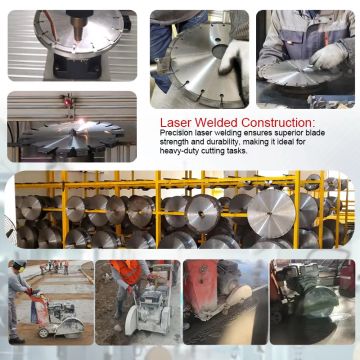 180mmのダイヤモンドのターボ切断は速い切断の鉄筋コンクリートについては鋸歯を