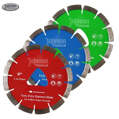 10インチのSoffの切口のダイヤモンドのコンクリートは三角形の内部の穴が付いている鋸歯を