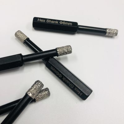 タイルホールサー 6mm ヘックス・シェンク ダイヤモンド・コア・ドリルビット ポーセラン用