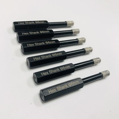 タイルホールサー 6mm ヘックス・シェンク ダイヤモンド・コア・ドリルビット ポーセラン用