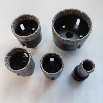 磁器のための真空によってろう付けされるダイヤモンドの乾燥した穿孔機ビット