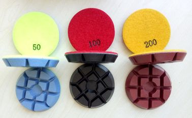 11mmの厚さの3インチ75mmの多彩で具体的な床の磨くパッド