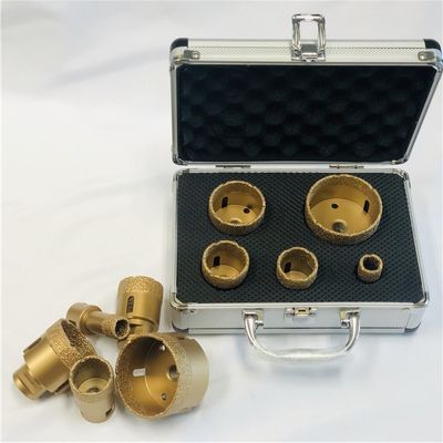 アルミニウム箱5pcsの真空はM14ダイヤモンドの穿孔機ビット セットをろう付けした