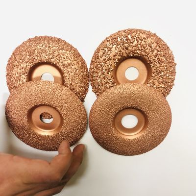 4インチの真空によってろう付けされる炭化タングステンの粉砕ディスク