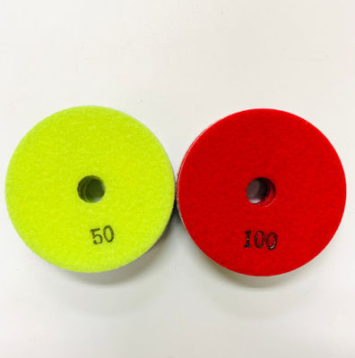 タイルの陶磁器の磁器100mm 100つの屑のダイヤモンドの磨くパッド