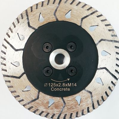 5inch熱い出版物は具体的な粉砕のためのRidgidターボのダイヤモンドの刃を焼結させた