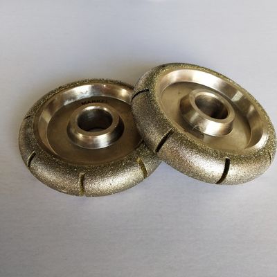 研摩のドラムをひく花こう岩の端はダイヤモンド用具を電気めっきした