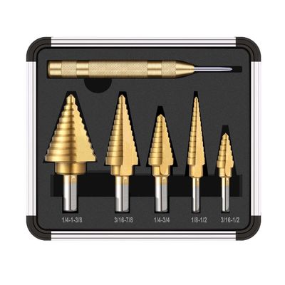 6PCS HSS4241の六角形のすね22mmのチタニウムの上塗を施してあるダイヤモンドの穿孔機ビット